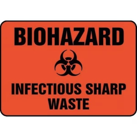 Accuform SAFETY SIGN BIOHAZARD 4 in  X 12 in  MBHZ511XL MBHZ511XL